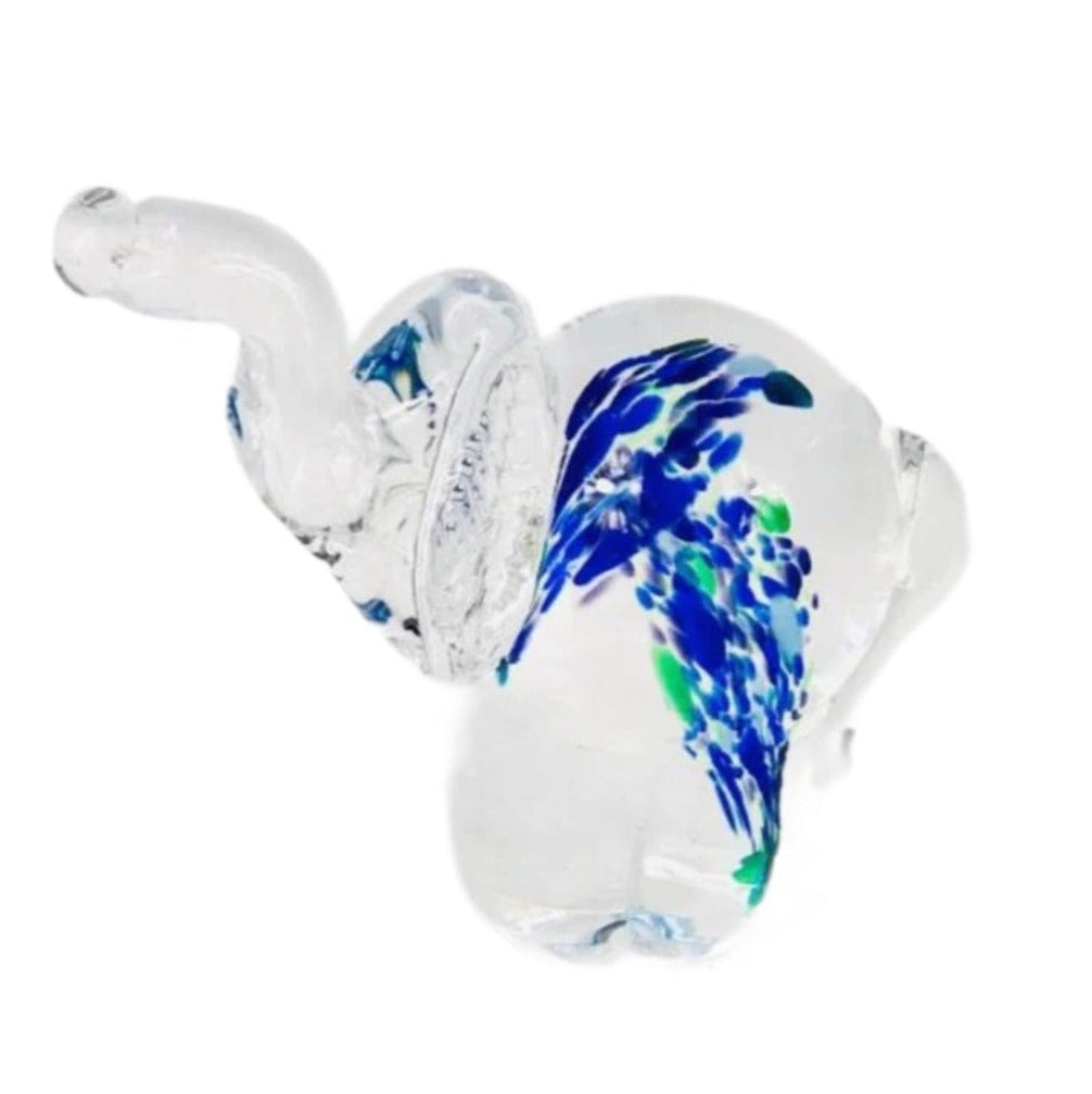 Wild Atlantic Way Blue Irish Glass Elephant