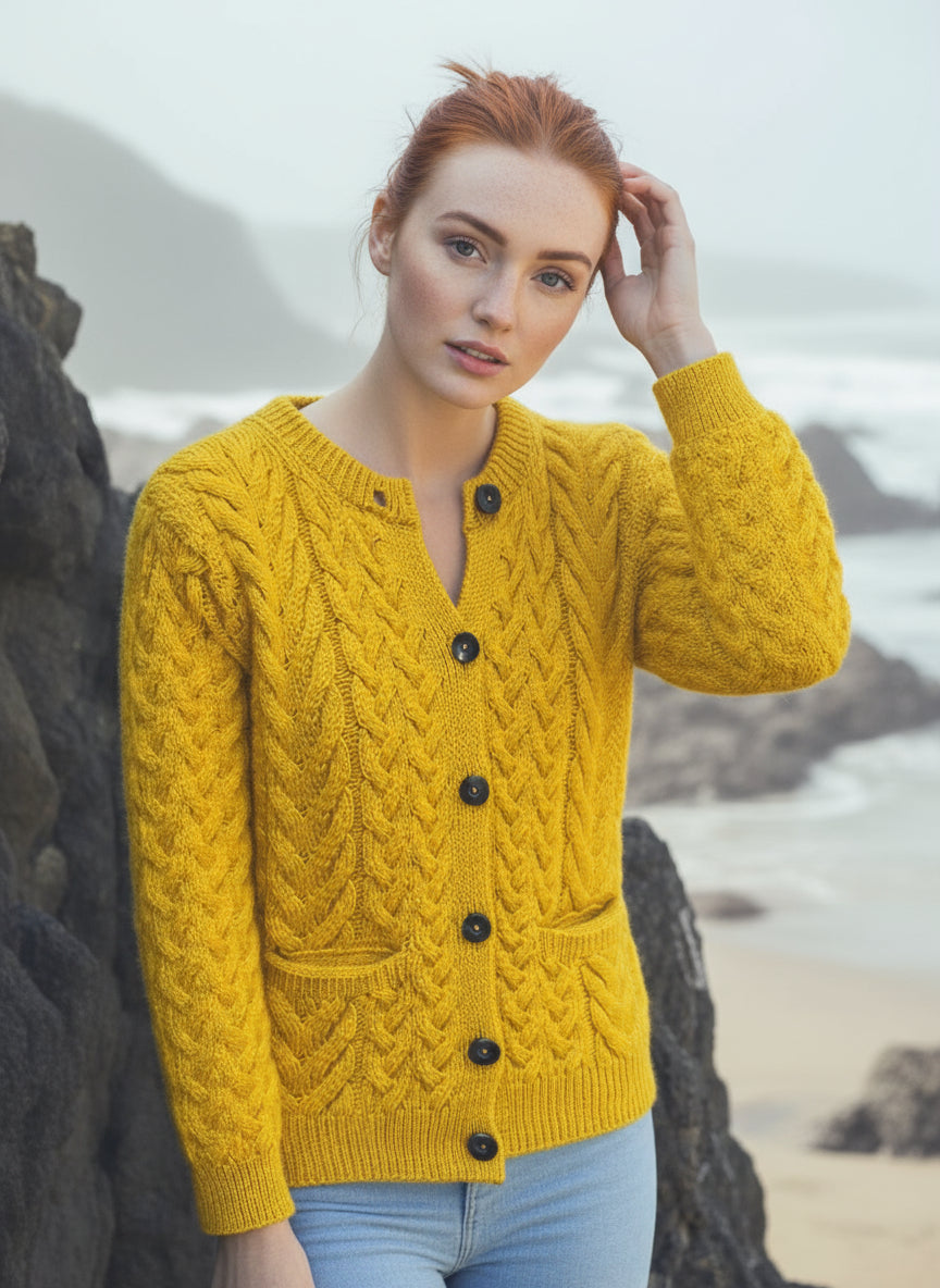 Ladies Supersoft Merino Wool Lumber Cardigan