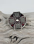 Lee River Celtic Cross Red Belt Buckle 670