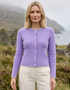 Ireland's Eye Killiney Cardigan - Wool Cashmere Blend | Paisley