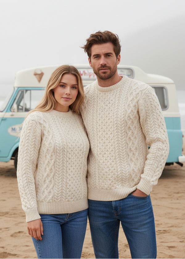 IrelandsEye Aran Sweater | Natural