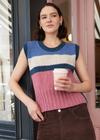 IrelandsEye Colour Block Aran Vest | Marina