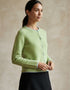 Gilet en laine et cachemire Killiney d'Ireland'sEye | Vert menthe