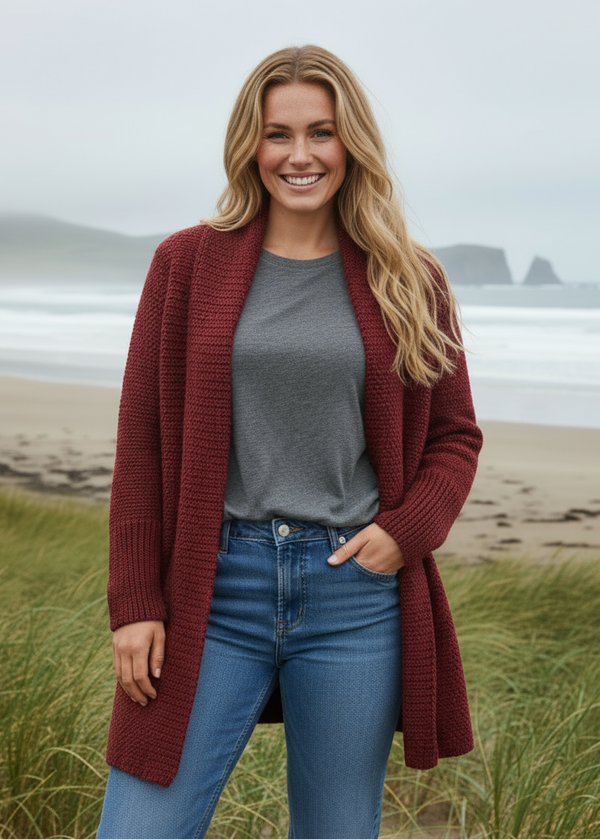 IrelandsEye Women's Kilcoole Coatigan | Sable Marl