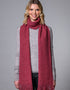 Mucros Islander Schal Himbeere | Premium Irische Aran-Alpakawolle