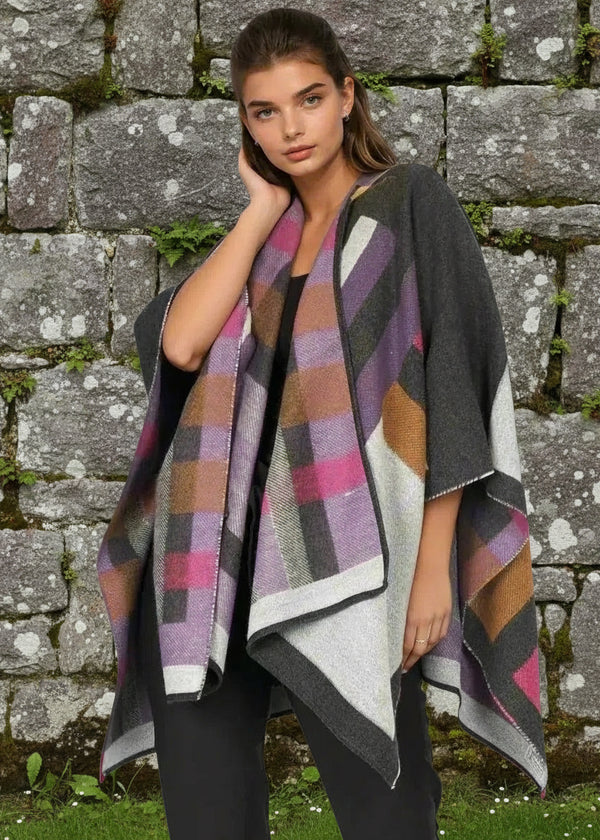 Jimmy Hourihan Shawl With Colour Blocking