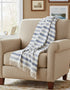 John Hanly Merino Denim & White Stripe Blanket