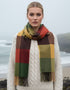 John Hanly Merino Scarf | Yellow Green Brown