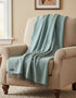 John Hanly Oversized Cashmere Throw - Duck Egg