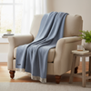 John Hanly Oversized Cashmere Throw Denim