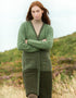 Donegal Wool Three Tone Coat | Sage Mix