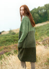 Donegal Wool Three Tone Coat | Sage Mix