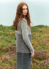 Donegal Wool Three Tone Coat | Grey Mix