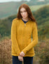 Donegal Wool Trinity Zip Cardigan | Gold