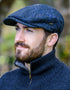 Mucros Kerry Cap | Premium Wool Flat Cap | Charcoal Blue