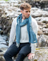 McNutt Lambswool Scarf | Kingfisher Herringbone
