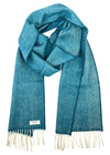 McNutt Lambswool Scarf | Kingfisher Herringbone