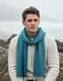 McNutt Lambswool Scarf | Kingfisher Herringbone