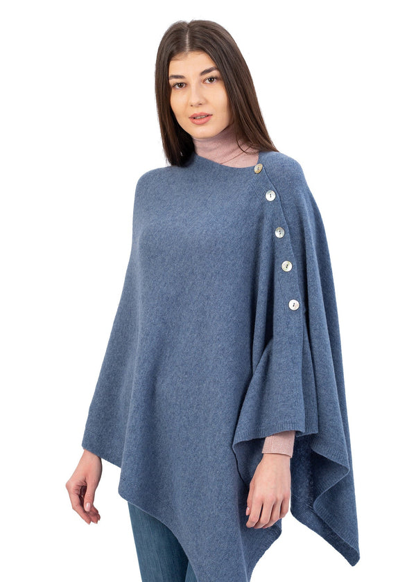 Lambswool Shawl | Denim