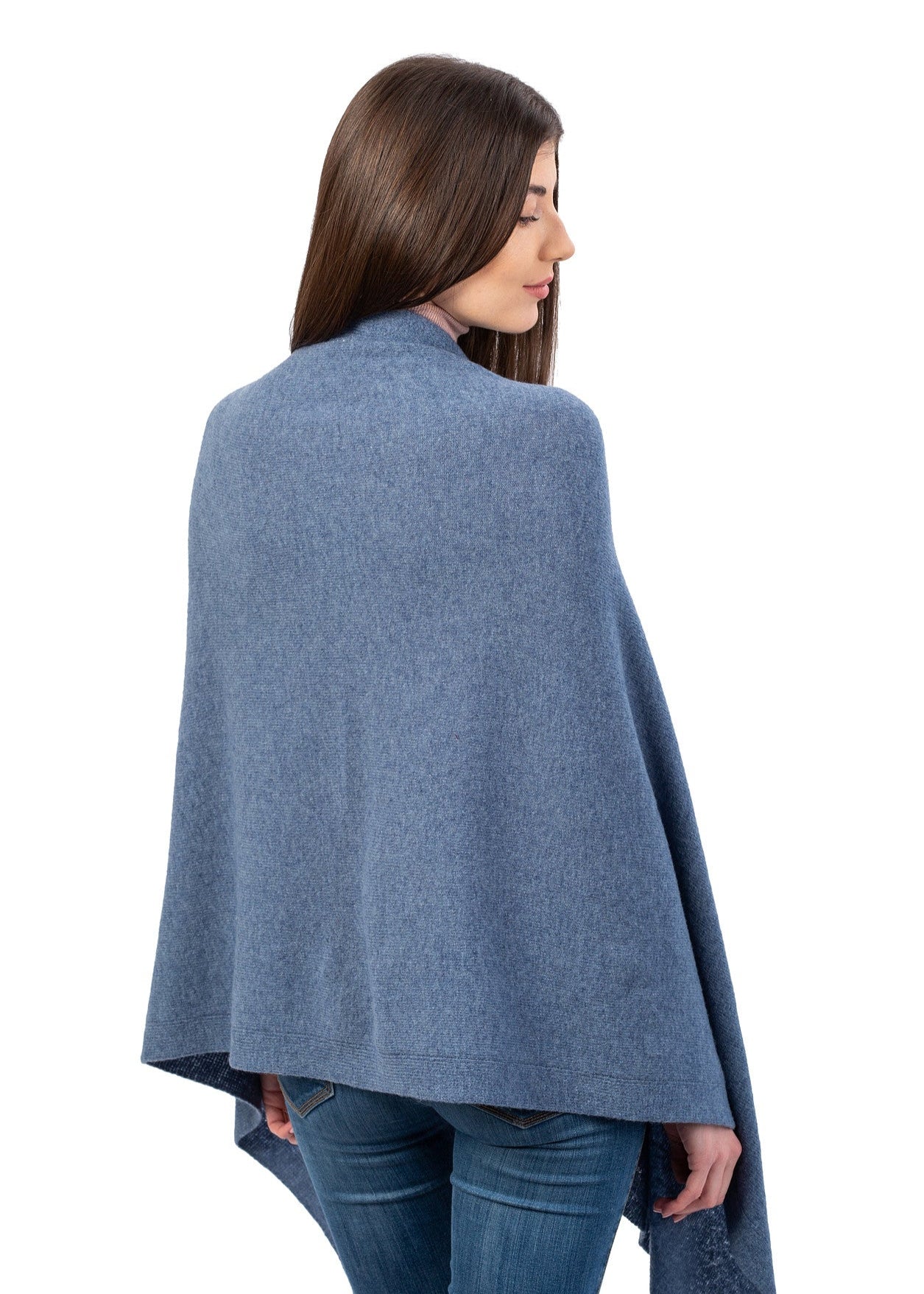 Lambswool Shawl | Denim