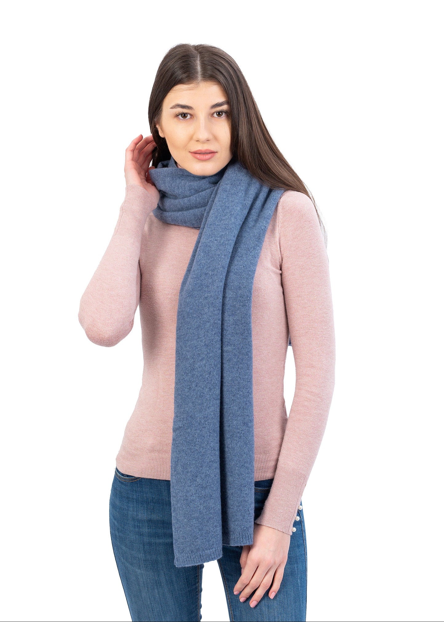 Lambswool Shawl | Denim