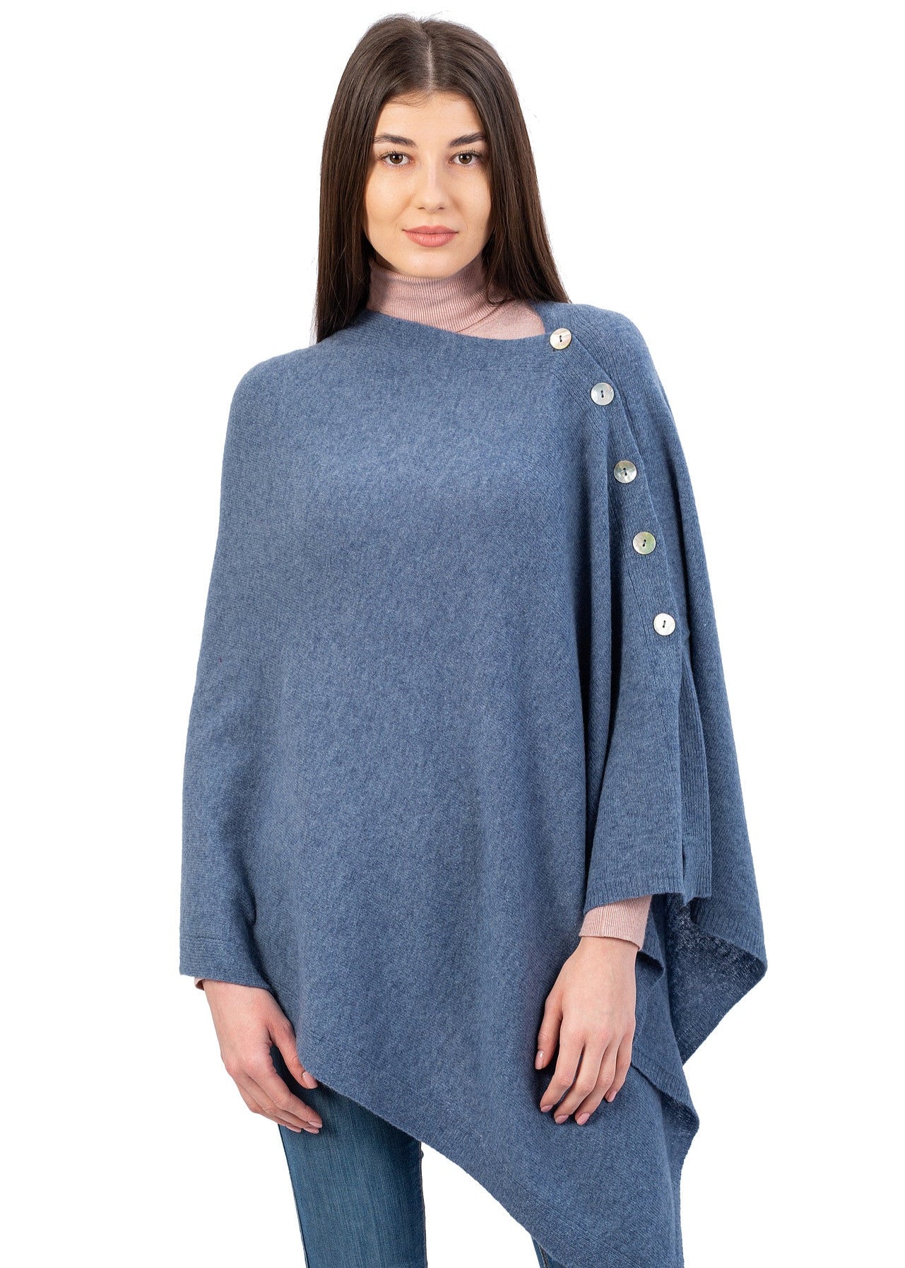 Lambswool Shawl | Denim