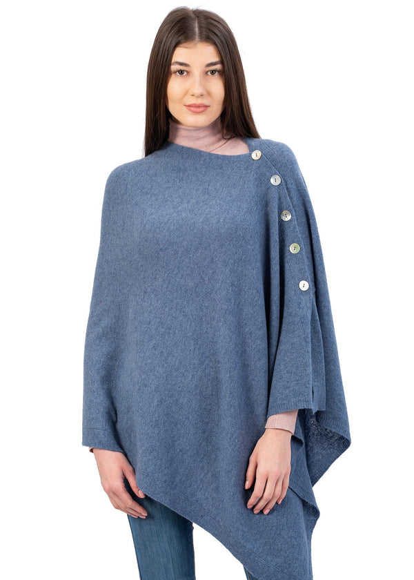 Lambswool Shawl | Denim
