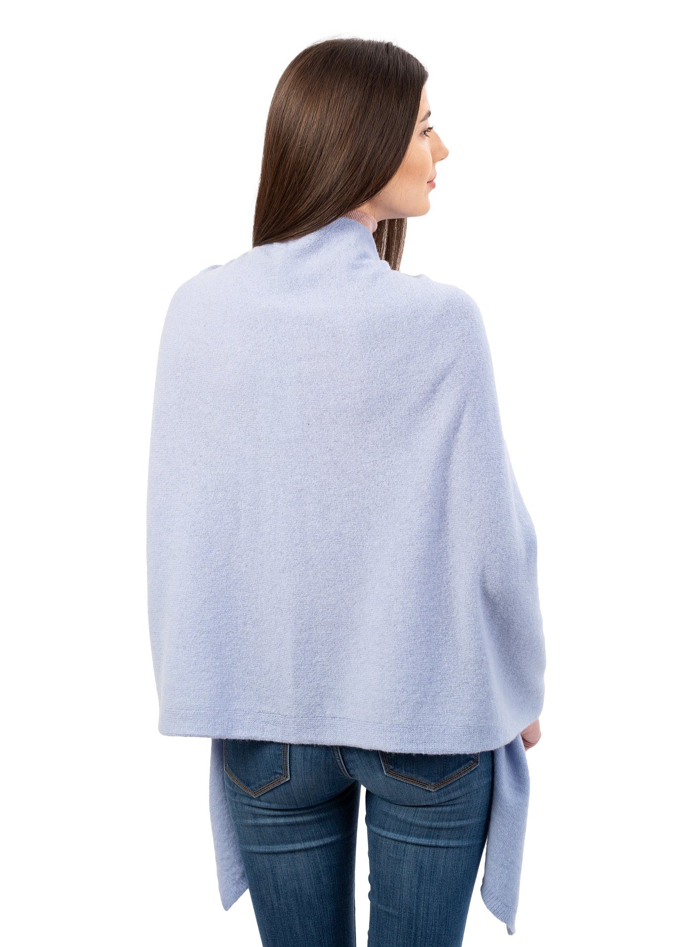 Lambswool Shawl | Light Blue