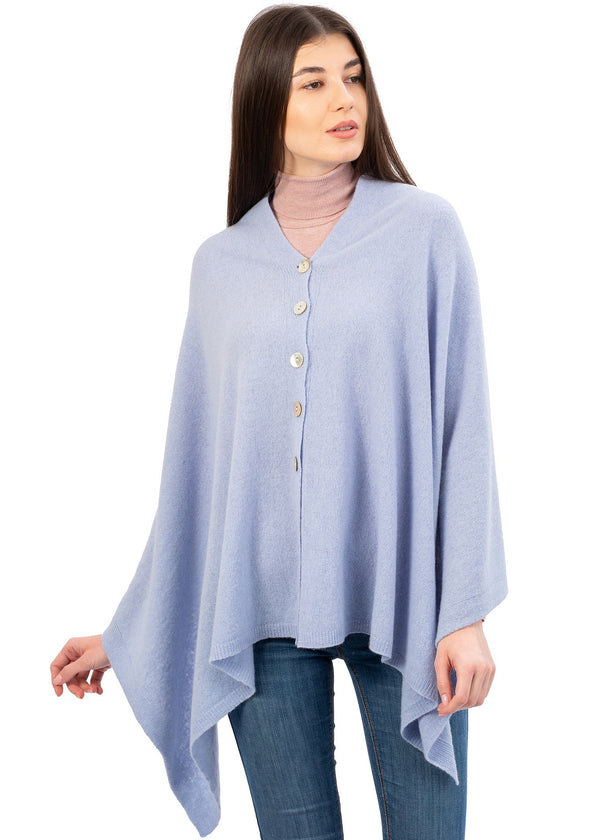 Lambswool Shawl | Light Blue