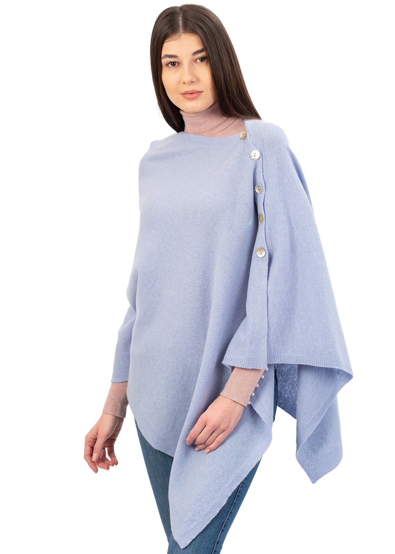 Lambswool Shawl | Light Blue