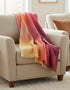 Mohair Throw | Pink Yellow Purple Multi Mix