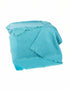 John Hanly Mohair-Decke in Aquablau