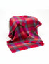 John Hanly Mohair Throw Red Pink Block