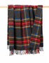 Large Irish Picnic Blanket | Grey Red Stewart