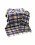John Hanly Large Purple Mix Charcoal Berry Blanket