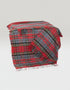 Large Irish Picnic Scarlet Denim Plaid Blanket