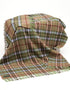 Large Irish Picnic Blanket Pale Green Beige Blue Tartan