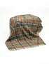 Large Irish Picnic Blanket Pale Green Beige Blue Tartan