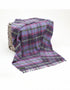 John Hanly Purple Pink and Green Tartan Blanket