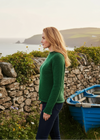 Ladies Roll Neck Donegal Sweater | Valley Green