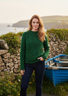 Ladies Roll Neck Donegal Sweater | Valley Green