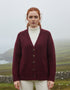 Ladies Tweed Cardigan | Berry
