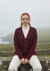 Ladies Tweed Cardigan | Berry