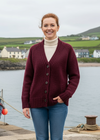 Ladies Tweed Cardigan | Berry