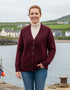 Ladies Tweed Cardigan | Berry