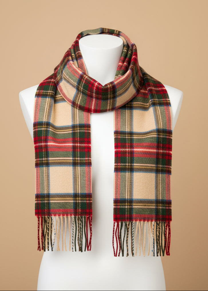 Irish Wool Scarf Medium Antigue Dress Stewart