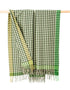 Lambswool Throw Cream Green Small Block