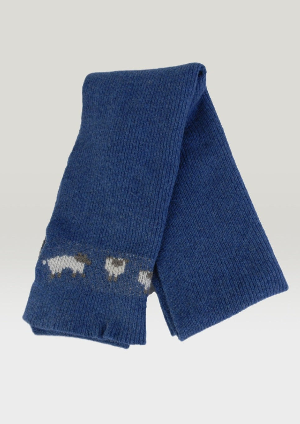 Lambswool Sheep Scarf | Denim
