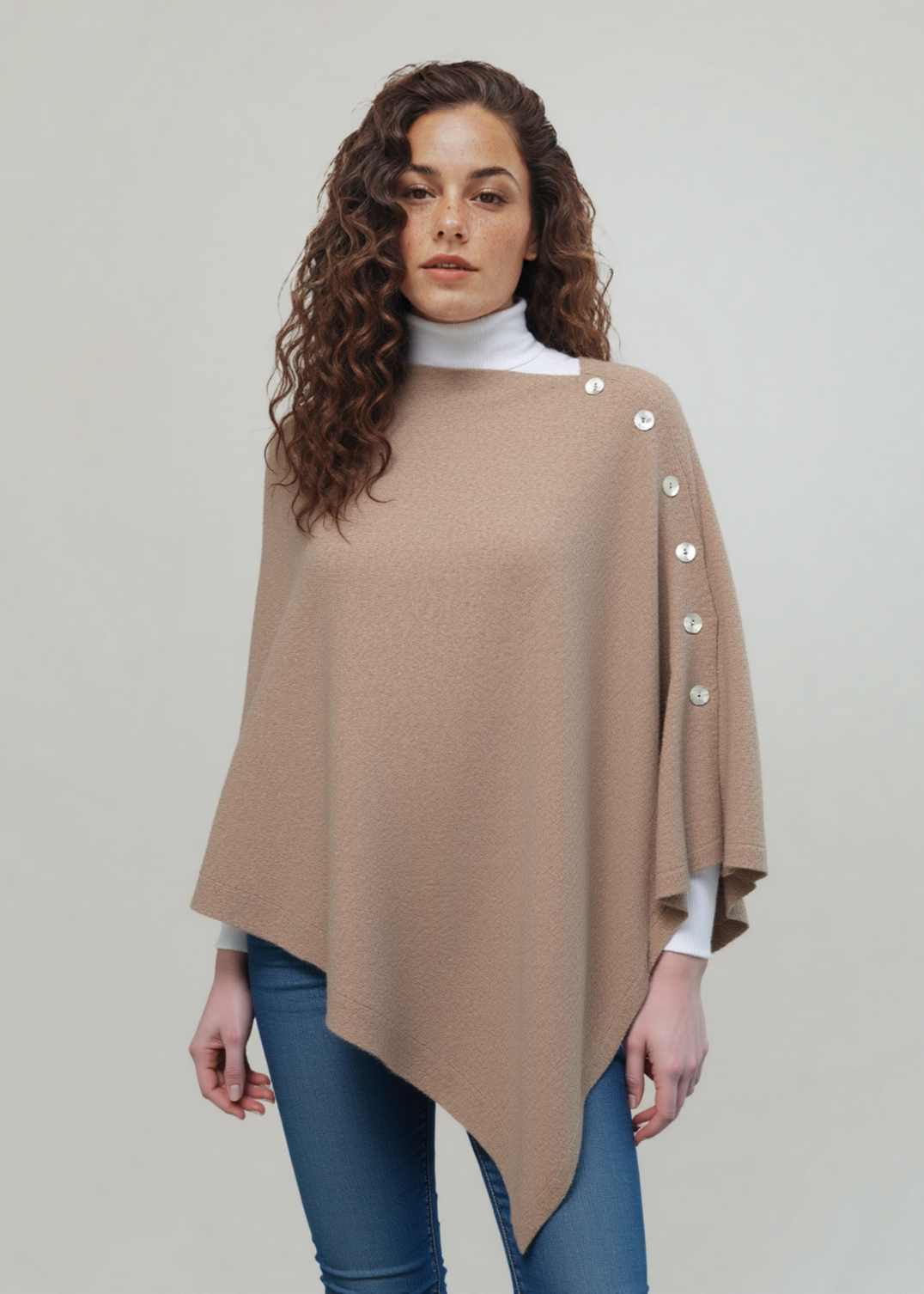 Lambswool Shawl | Beige