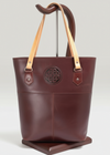 Lee River Brown Leather Tote Bag